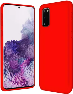 Obrázok produktu pre Puzdro Samsung Galaxy S20 ochranný kryt na mobilný telefón silikónové gélové puzdro na mobilný telefón, červené
