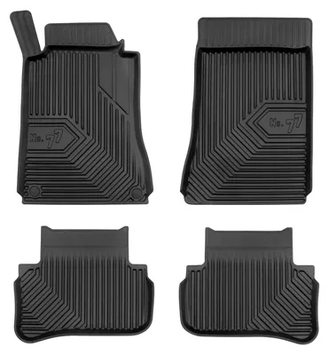 Productafbeelding van Rubberen automatten voor Mercedes-Benz Klasa C W203 2000-2007 (sedan) – 4-delig, zwart, op maat