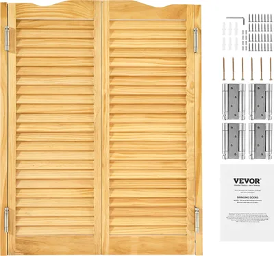 VEVOR Saloontür Schwingtür 90cm, Weiße Flügeltür Für Café & Küche - Einfach Montieren