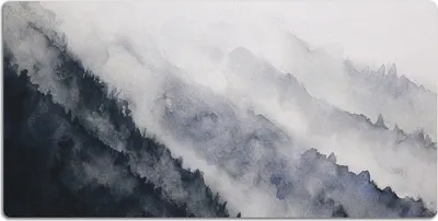 Produktbild von Schreibtischmatte Tischunterlage 90x45 cm Mauspad - Berglandschaft.