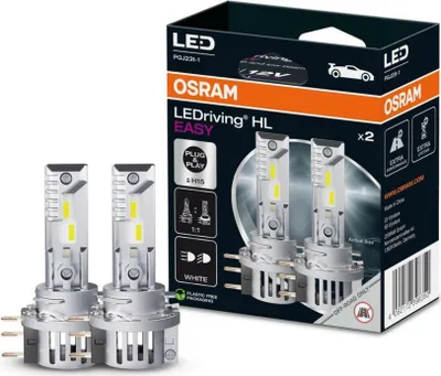 Obrázek produktu pro OSRAM 64176DWESY-2HB LED osvětlení HL EASY H15 12V 3,8W/16,5W PGJ23t-1 6500K bílá 2ks OSRAM