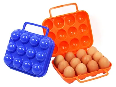 Produktbild von Eier Aufbewahrungsbox Eierbox Box Eier-Box, passend für 12 Eier, Kunststoff