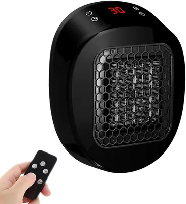 Image de Prise chauffante - Avec télécommande - Chauffage électrique - Appareil de chauffage en céramique - Chauffage intérieur économe en énergie