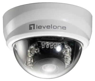 Obrázek produktu pro LevelOne FCS-3101, Bezpečnostní IP kamera, Vnitřní a venkovní, Kabel, CE, FCC, Onvif, Strop/stůl, Černá, Bílá