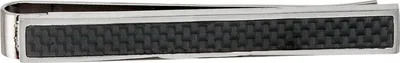 Produktbild von 57,4 mm Edelstahl Krawattenschieber mit Carbon kombiniert für Herren