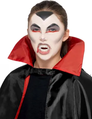 Obrázok produktu pre Súprava na líčenie upírov pre deti Halloween make-up 6-dielna čiernobiela sada -