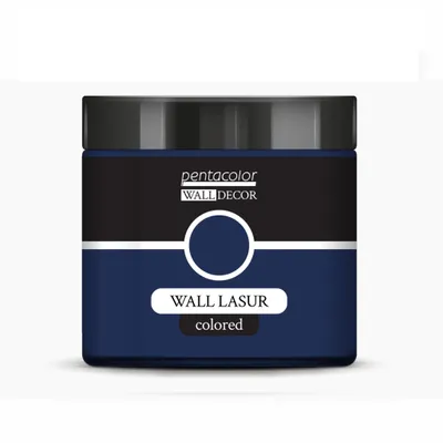 Produktbild von PENTART Wandlasur, Farbig 500 ml, Stahlblau