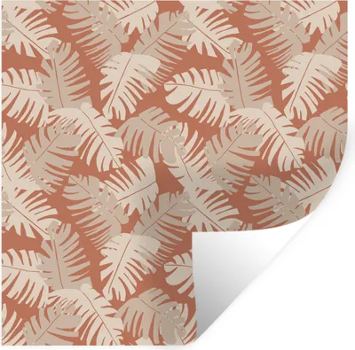 Produktbild von MuchoWow® Wandtattoo Wandsticker Wandaufkleber Sommer - Blätter - Tropisch 80x80 cm Selbstklebend und Repositionierbar - Wierderverwendbar - Selbstklebend