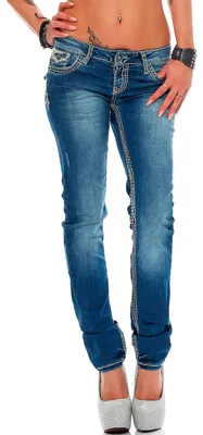Zdjęcie produktu dla Spodnie jeans damskie Cipo & Baxx, model WD201-bans, rozmiar W28/L34
