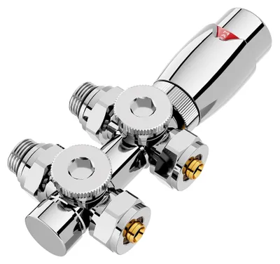 Image de Omgoods - Ensemble de vannes radiateurs multi-blocs - Pour thermostats et raccords