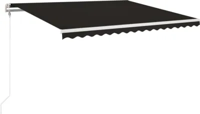 Image de vidaXL Store automatique rétractable 450x350 cm Anthracite