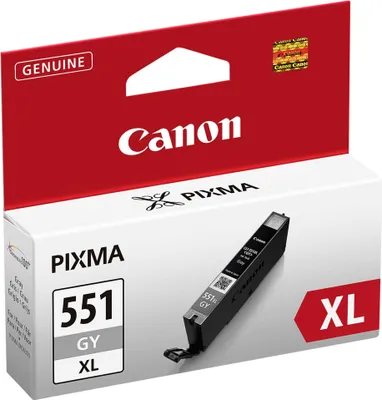 Image de Canon CLI-551GY XL - Rendement élevé - gris - réservoir d'encre d'origine - pour PIXMA iP8750, iX6850, MG5655, MG6350, MG6450, MG7150, MG7550
