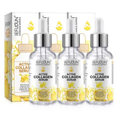 Produktbild von Gesichtspflege Gesichtsserum Anti-Falten Anti-Aging Kollagen Collagen Serum, 3x 30ml