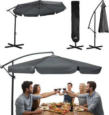 Obrázek produktu pro Skládací zahradní slunečník 8 segmentů 350 cm s potahem Plonos PL-881