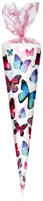 Produktbild von Nestler Tradition in Emotion Schultüte Schmetterling 100,0 cm mehrfarbig