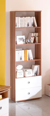 Produktbild von Regal WIKI Kinderzimmer Jugendzimmer Walnuss Weiß