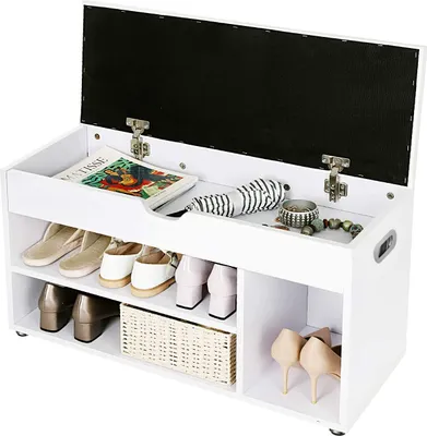 Produktbild von Szafka na buty z siedziskiem biała 80 cm