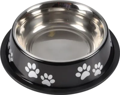 Immagine prodotto di Ciotola per cani, acciaio inox, O 21 cm, nero
