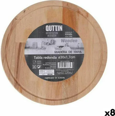 Obrázek produktu pro Servírovací prkénko Quttin kulaté Ø 30 x 1,7 cm (8 kusů)