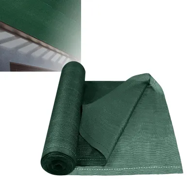 Image de Tissu d'ombrage pour jardin et balcon, 1,2 x 10 mètres, vert foncé