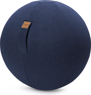 Produktbild von Sitzball Gymnastikball Sitting Ball zum aufpumpen Felt dunkelblau Ø 65 cm
