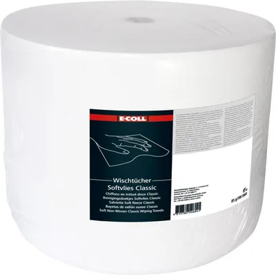 Produktbild von E-COLL Wischtuch Softvlies Classic 700 Blatt 30x38cm weiß