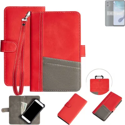 Produktbild von K-S-Trade Handy Schutzhülle kompatibel mit Motorola Moto G 5G (2023) Hülle Portemonnee Brieftasche Klapphülle Kartenfächer Flip Wallet Case Etui