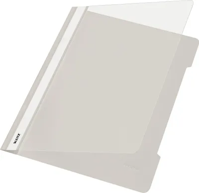 Produktbild von Leitz Standard Plastic File A4 PVC Grey, 310 mm, 233 mm, Grau