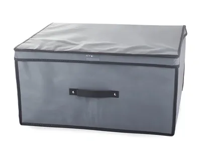 Obrázok produktu pre Verk 01322 Úložná krabica s odklápacím vekom 60x45x30cm šedá