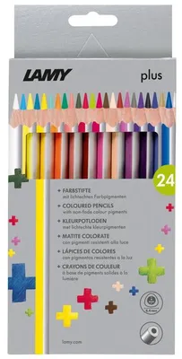 Zdjęcie produktu dla LAMY 1222008 Kredki trójkątne LAMY plus, pudełko 24 szt