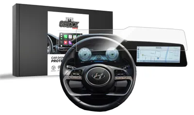 Produktbild von Keramische Autodisplayfolie für Hyundai Elantra 10,25" (2020-2025), Grizz Protector