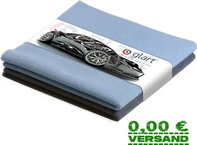 Produktbild von Glart 42AB 2er Set 40x40 cm Microfasertücher Auto Scheiben Fenster Trocknen