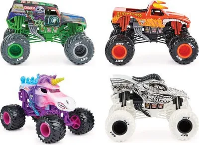 Produktbild von Monster Jam Original Trucks aus Metall-Spritzguss im Maßstab 1:24 (verschiedene Designs, Zufallsauswahl), Auto, 3 Jahr(e), Kunststoff, Mehrfarbig