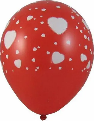 Produktbild von 100x Luftballons 'Weiße Herzen' Ø 300 mm Größe 'L'