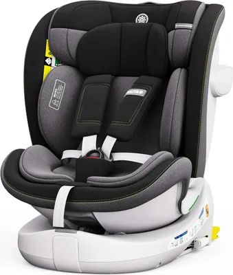 Produktbild von Daliya® ROTAZIONE i-Size 360° Kindersitz, ISOFIX & Top-Tether, ab Geburt 40–150 cm (Babyschale bis Kinderautositz), 5-Punkt-Gurt, mitwachsend, 0–36 kg