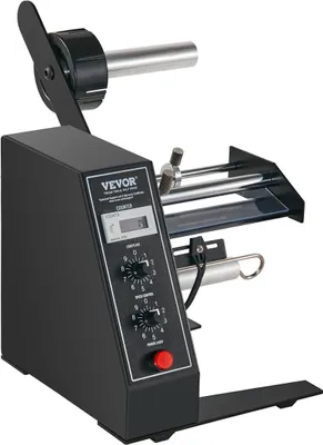 Zdjęcie produktu dla Automatyczny podajnik etykiet, szerokość 0,6"-4,9"/15-125 mm, długość 0,1"-5,9"/3-150 mm, automatyczna maszyna do oddzielania etykiet, aplikator etykiet z regulowaną prędkością, automatyczne liczenie 0-999999