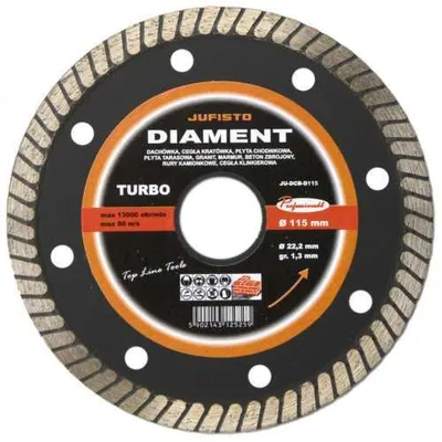 Produktbild von Jufisto Diamanttrennscheibe TURBO 180mm Trockenschnitt