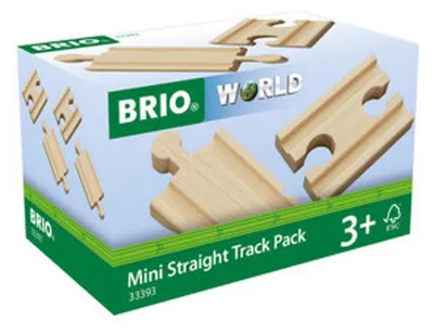 Obrázok produktu pre BRIO Mini Straight Track pack, Model Railways Parts & Accessories, 0,3 rok / roky, Drevo