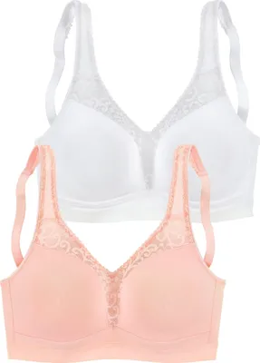 Produktbild von PETITE FLEUR Entlastungs-BH rose+weiß Größe 90 C