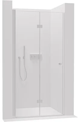 Zdjęcie produktu dla szkło ceramiczneO – Składane drzwi prysznicowe Volpe L/P – 6 mm – chrom, szkło przezroczyste – 80 x 190 cm