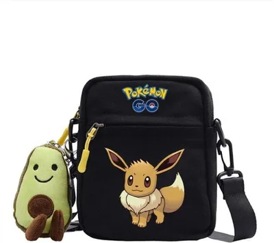 Produktbild von Pokémon Evoli Tasche mit Anhänger - 18x14x5 cm - Ideal für unterwegs, & stylish