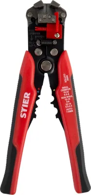 Produktbild von STIER Automatik Schneid-, Crimp- und Abisolierzange Kombi+, Absetzzange, Kabelabstreifer, Abtrennen von Drähten aller Art 0,2 - 6,0mm², präzise & effiziente Verarbeitung
