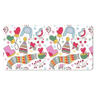 Produktbild von MuchoWow® Schreibtischunterlage Muster - Winter - Weihnachten 80x40 cm - XXL Mauspad - Gaming Mauspad