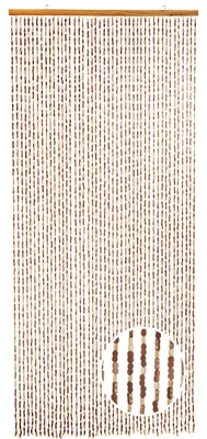 Obrázok produktu pre Kobolo Door Curtain BAMBOO 45 Strands - Brown - Insect Repellent Protection for Flies Fly Curtain Fly Screen Decorative Curtain Bamboo Curtain Strip Curtain