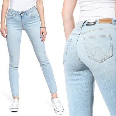 Immagine prodotto di WRANGLER, Jeans da donna, Skinny fit, SKINNY, W24 L32, Blau, Jeans, baggyjeans, buggy