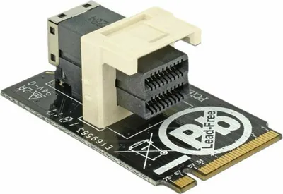 Immagine prodotto di Delock Adapter M.2 Key M > SFF-8643 NVMe orizzontale 2242 - Adattatore di interfaccia - 2,5" (6,4 cm)