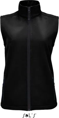 Produktbild von SOLs 02888 | Damen Race Bodywarmer Women Softshell - Wasserabweisend - Farbe: Black - Größe: XXL