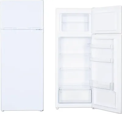 Produktbild von PKM GK212 W Kühl-Gefrierkombination Kühlschrank 169l Nutzinhalt Kühlteil, 37l Nutzinhalt Gefrierteil, 54,5cm Breite, weiß