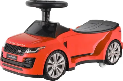 Immagine prodotto di Range Rover Vogue – Auto a spinta per bambini (1–3 anni) – Rotazione a 360°, luci a LED, effetti sonori e vano portaoggetti – Veicolo a spinta con licenza ufficiale, colore rosso