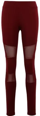 Immagine prodotto di Leggings da donna URBAN CLASSICS PP1174, colore nero/bordeaux, taglia XL